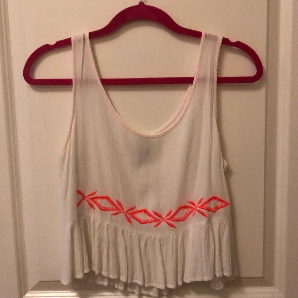 Paper Crane cropped tank